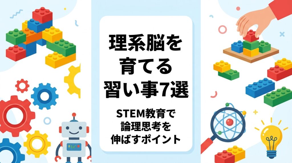 「理系脳を育てる習い事」を探す保護者向けに、STEM教育の意義・選び方・年齢別の目安・費用感を解説。レゴ®を使ったロボティクス教室の特徴も紹介します。