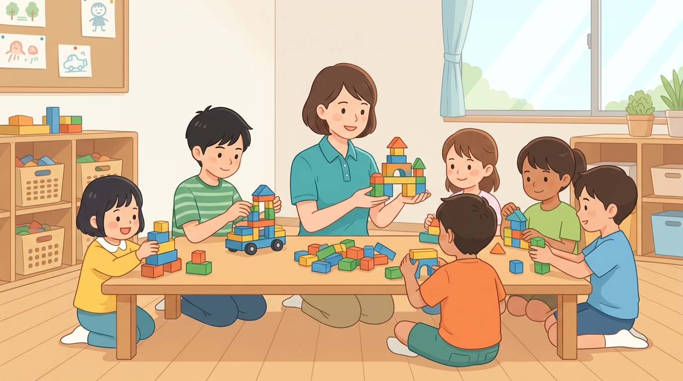 学年差があっても成立する活動の3つの設計原則のイメージ