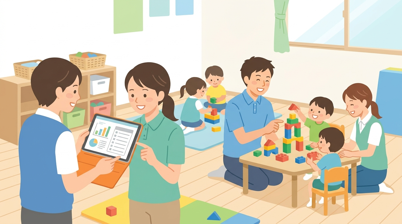 そのまま使える活動記録の文章の型とテンプレート例のイメージ