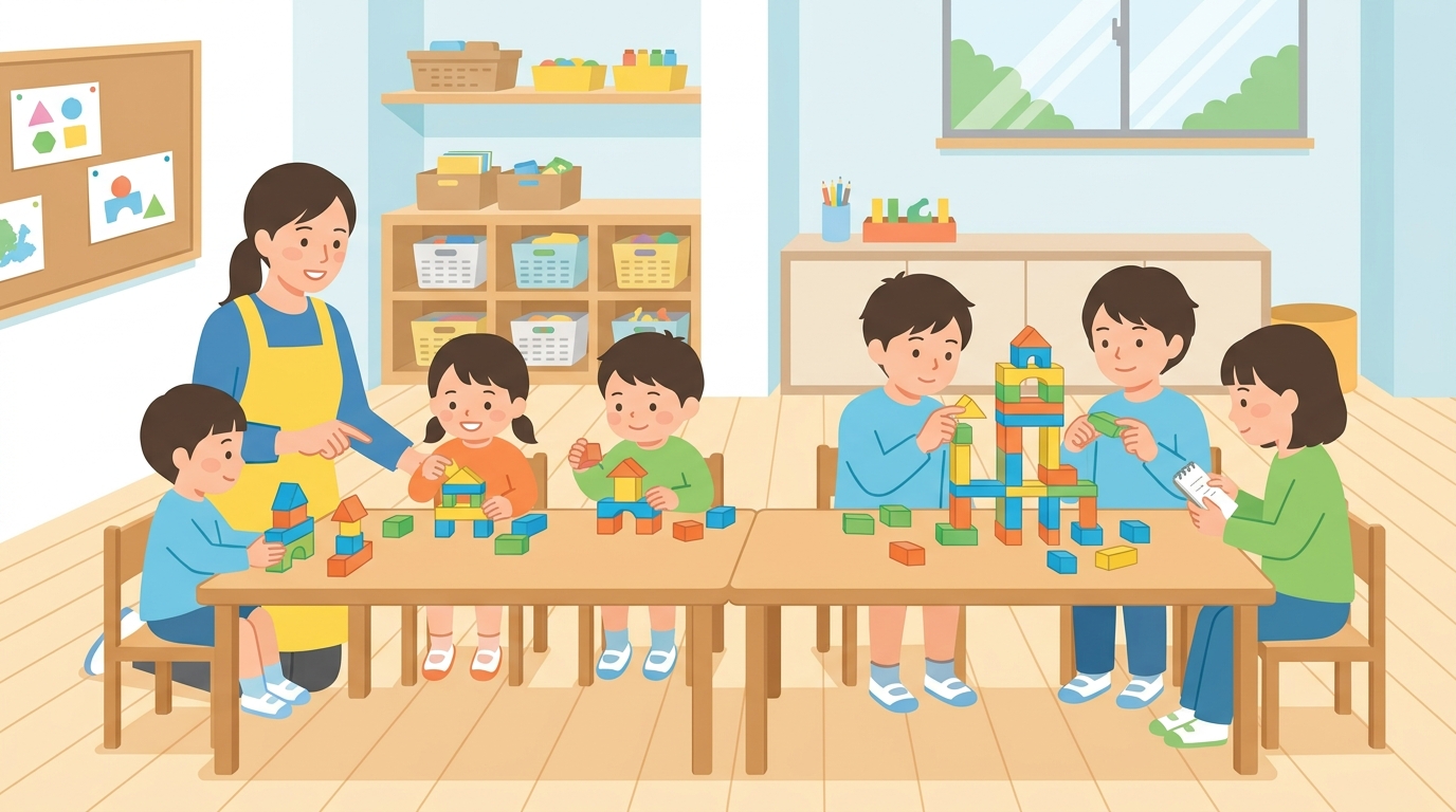 学年帯別・活動設計の目安表(難易度・役割・所要時間・発表の扱い)のイメージ