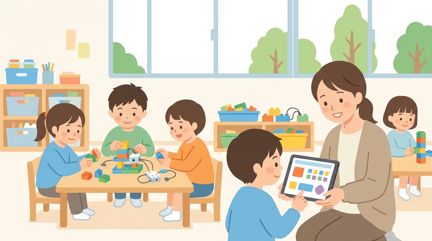 学童保育のプログラミング導入に使える可能性がある助成金・補助制度の枠組みのイメージ