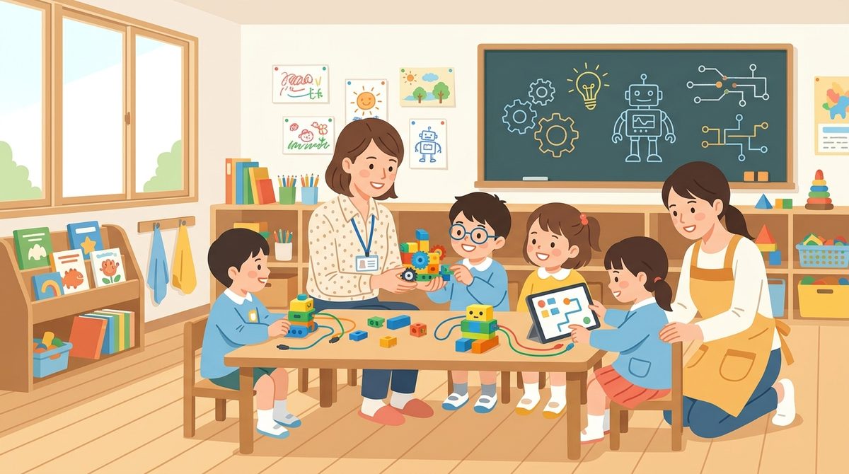 年長児が楽しめる体験型STEM・プログラミングイベントという選択肢のイメージ