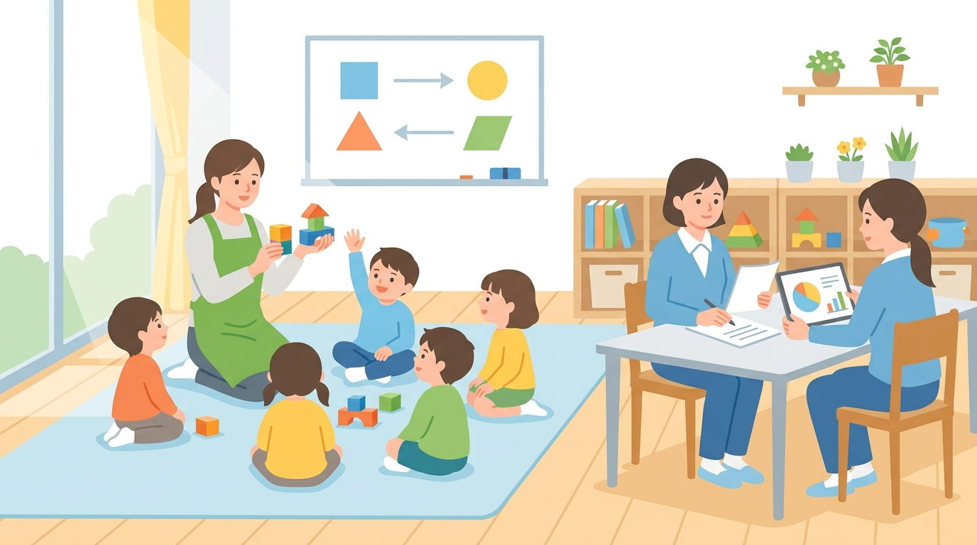 【手順①〜⑤】保育園が課外教室を導入するまでの進め方のイメージ