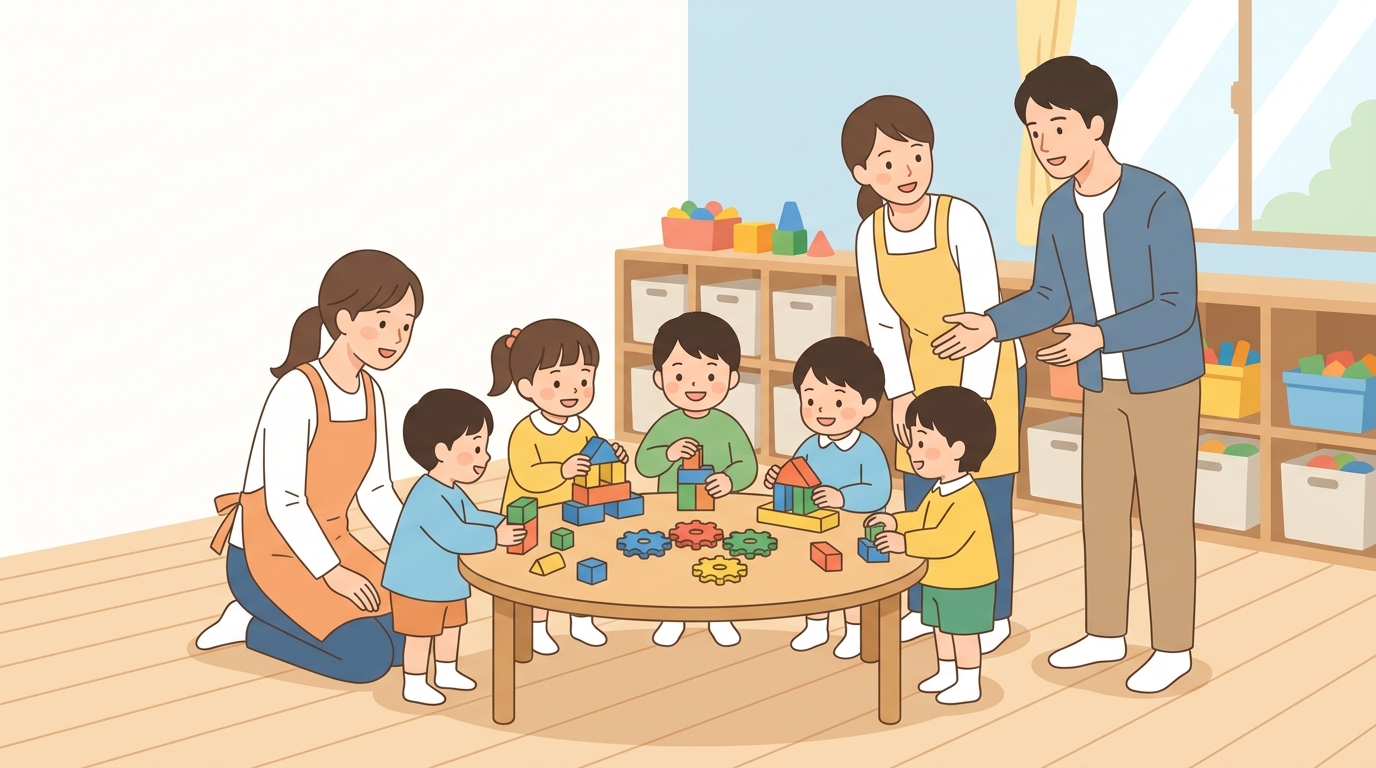 日々の保育に無理なく組み込む進め方（準備〜振り返り）のイメージ