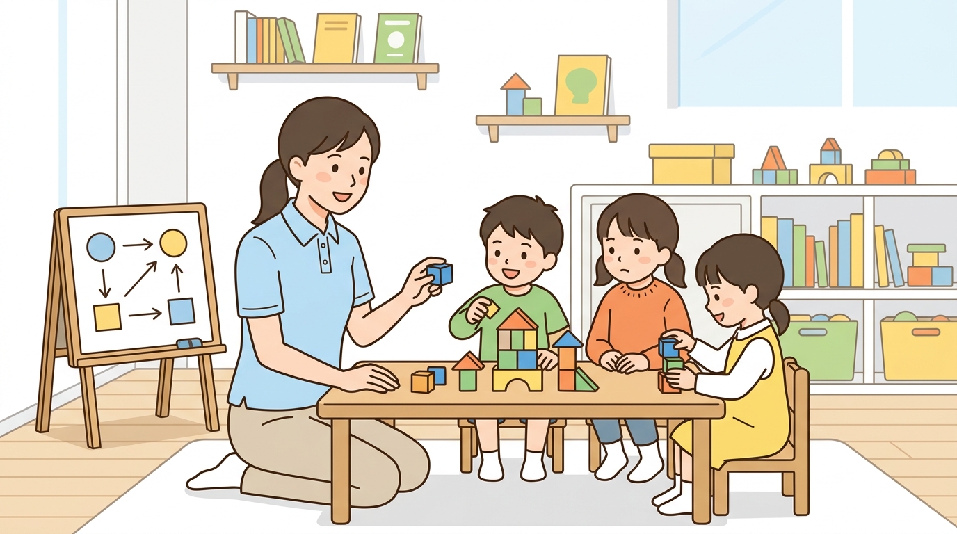 つなげ方の基本手順:目標を「行動の形」にほどくのイメージ