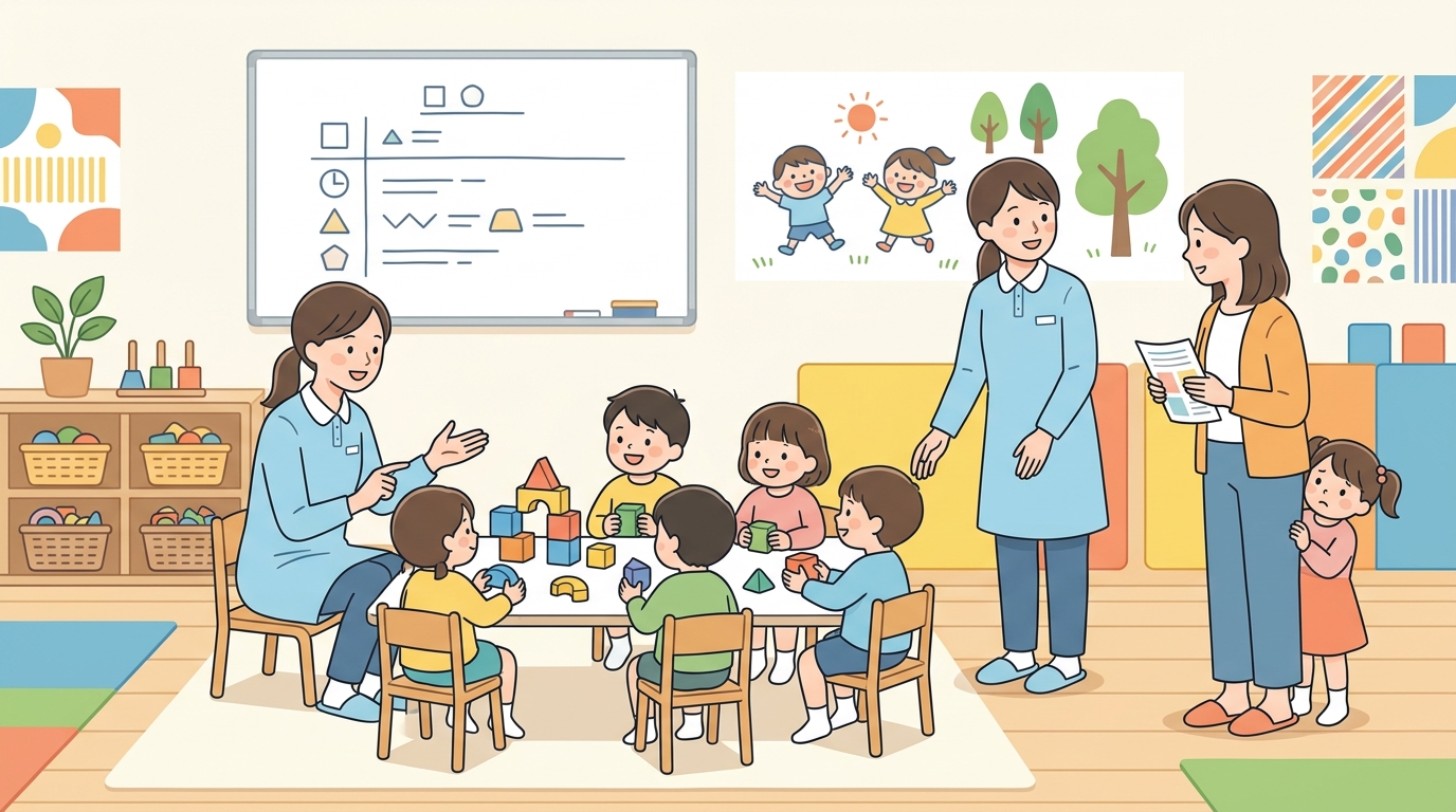 当日の設計:保護者の視線を意識した見学会・体験入園の運営のイメージ